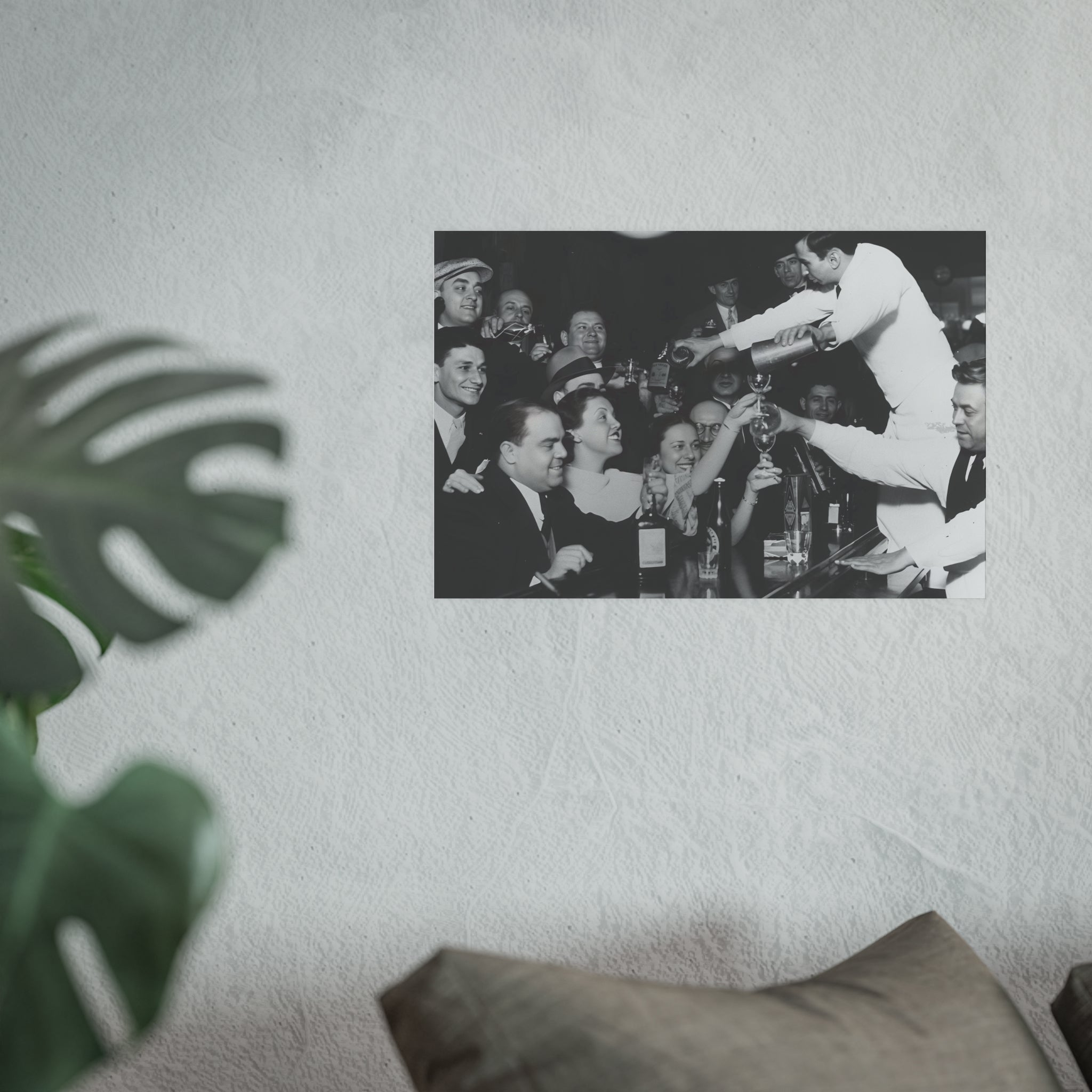 Vintage Bar Scene Poster, Prohibition Print, End of Prohibition
