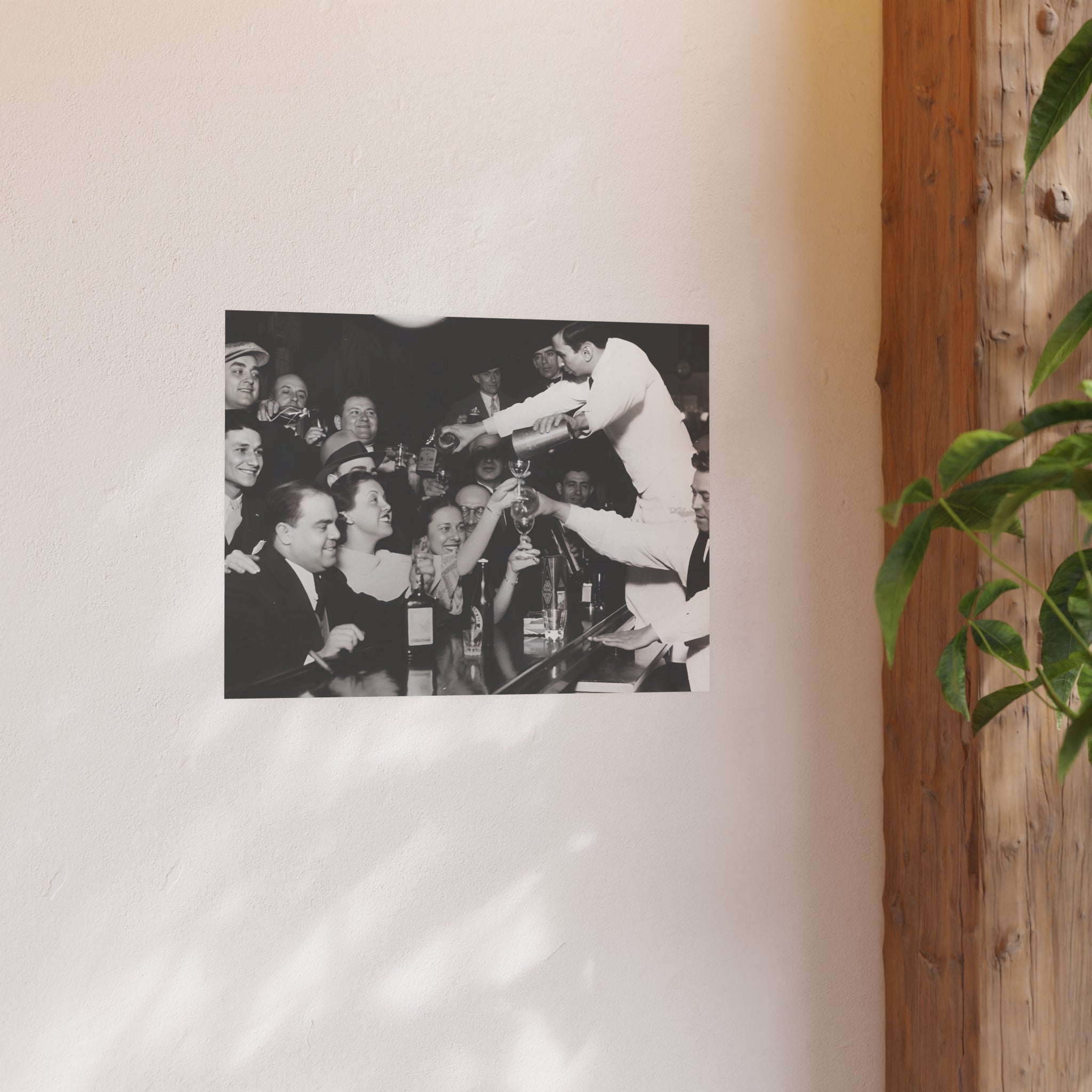Vintage Bar Scene Poster, Prohibition Print, End of Prohibition