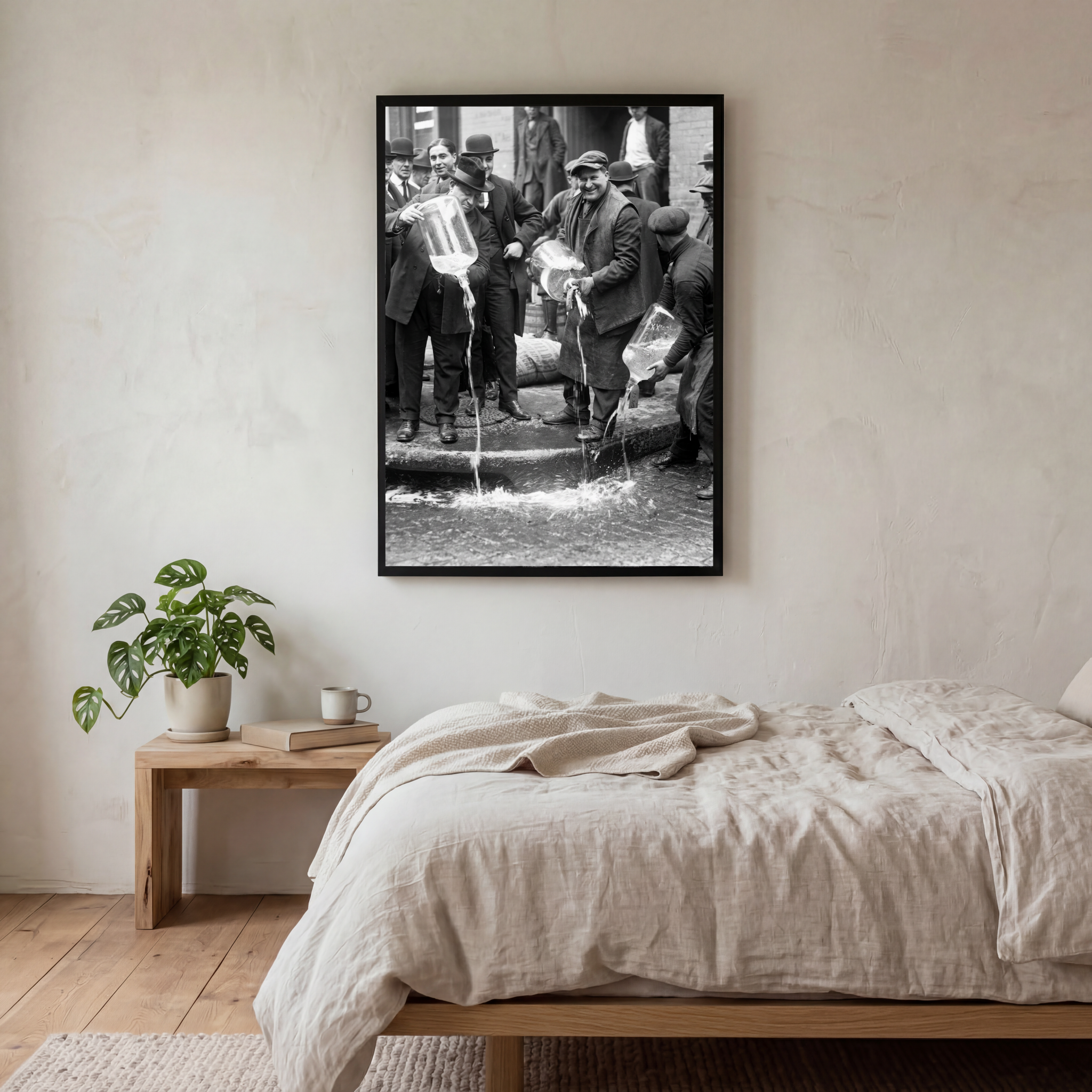 Prohibition Era Poster, Prohibition Black and White Wall Art