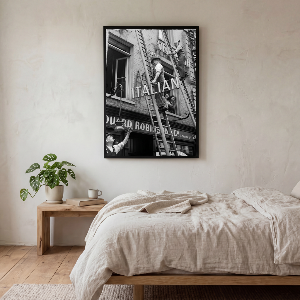 Italian Restaurant in London 1940, Vintage Poster