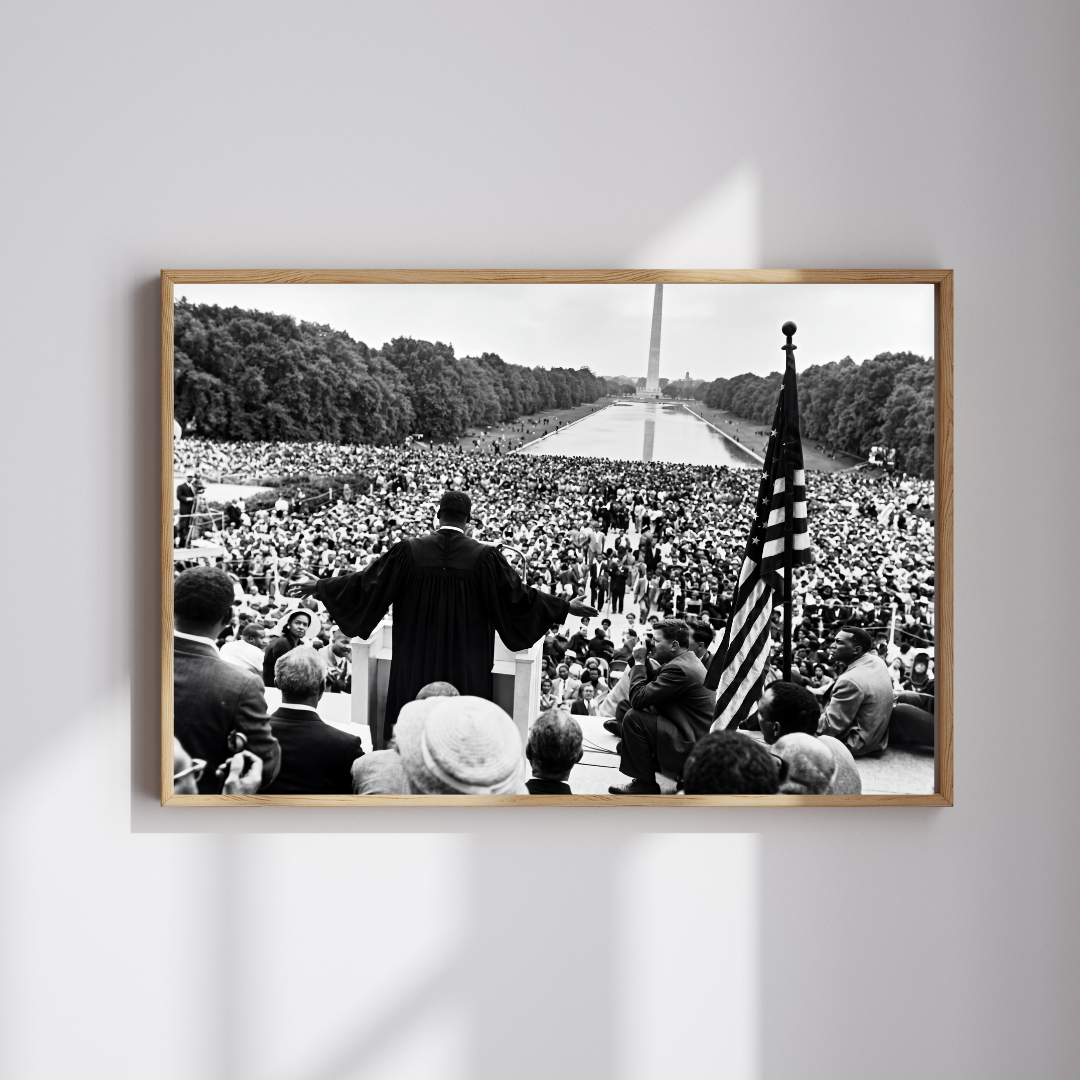 Martin Luther King Jr Wall Art, Prayer Pilgrimage for Freedom 1957 Print