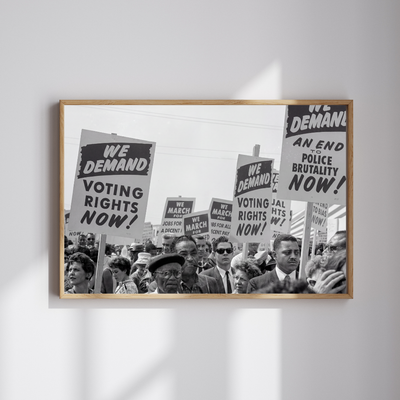 March on Washington Photo Print, Martin Luther King Jr Black and White Wall Art - Wall Art Print | Oakline Studio