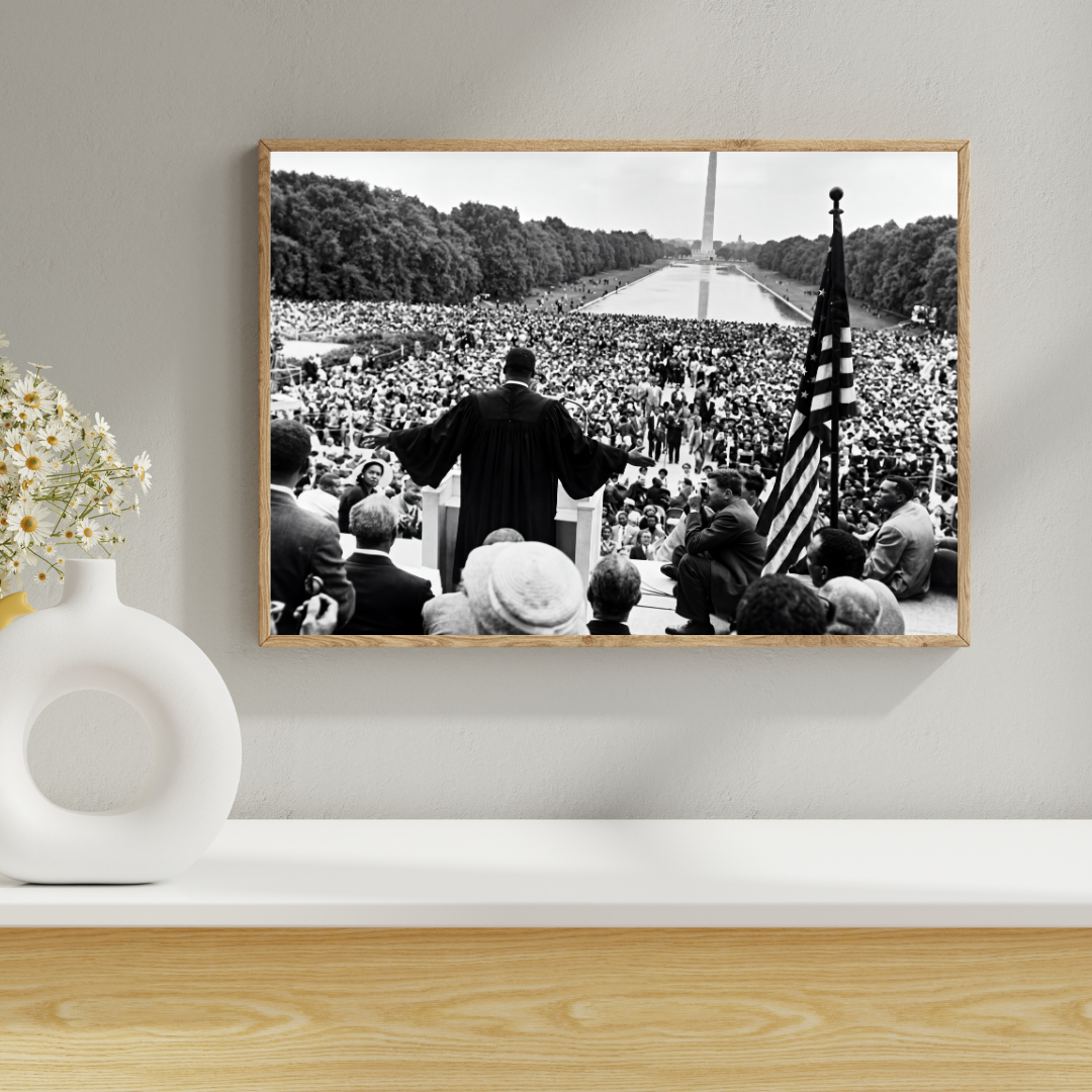 Martin Luther King Jr Wall Art, Prayer Pilgrimage for Freedom 1957 Print