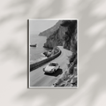 Porsche 911 Poster, Amalfi Coast Italy Wall Decor