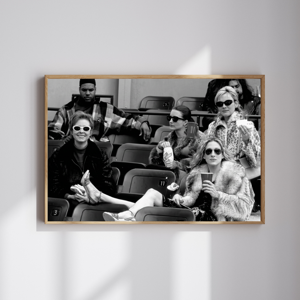 Sex and the City Poster, SATC Print, Black and White TV Show Wall Art
