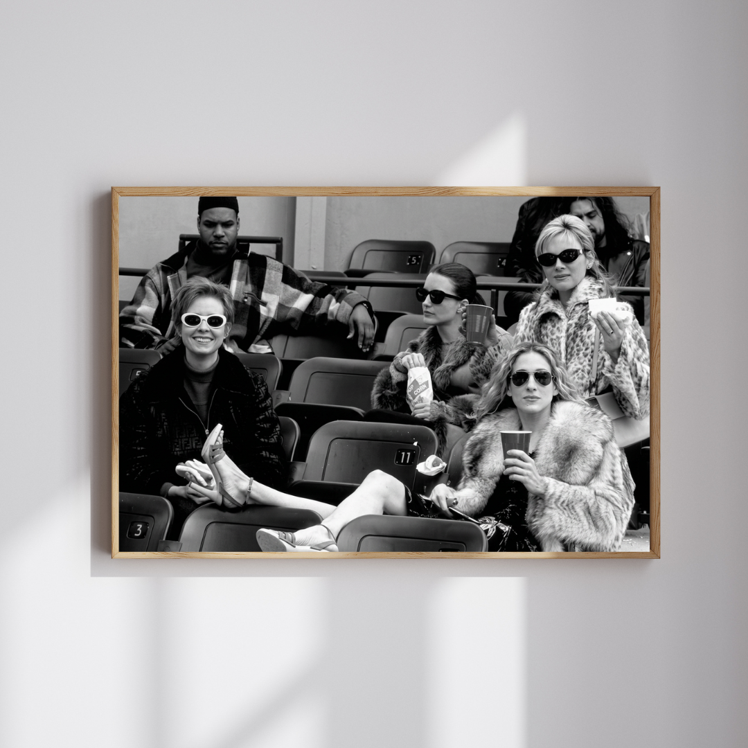 Sex and the City Poster, SATC Print, Black and White TV Show Wall Art