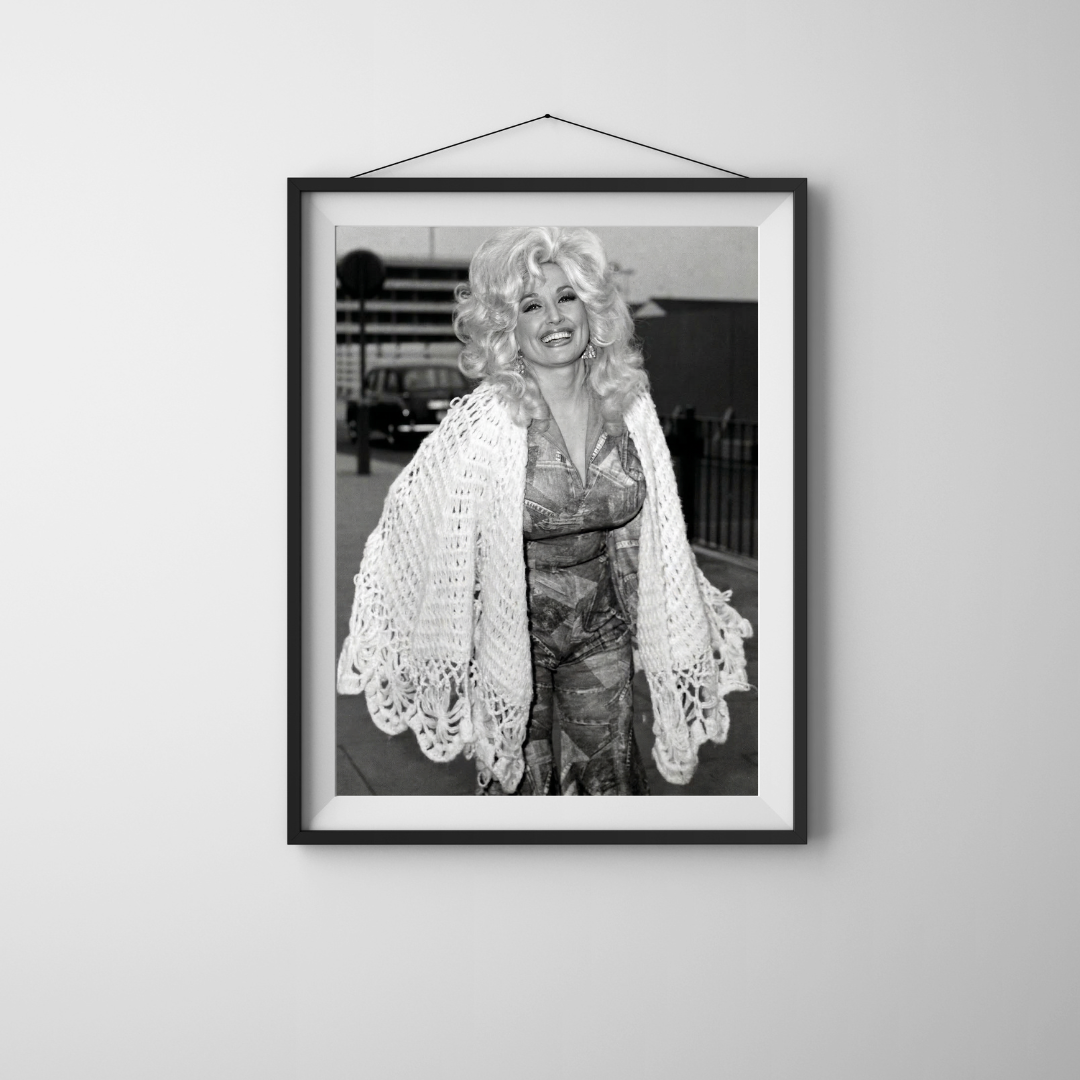 Dolly Parton Print - Music Black and White Wall Art