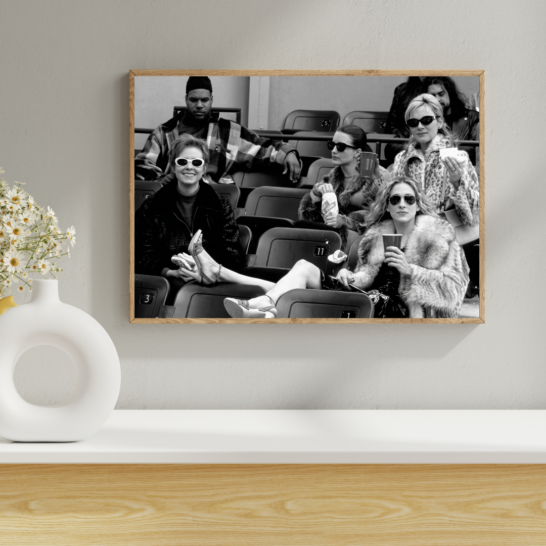 Sex and the City Poster, SATC Print, Black and White TV Show Wall Art