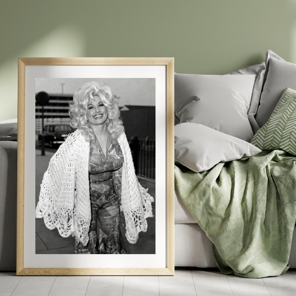 Dolly Parton Print - Music Black and White Wall Art