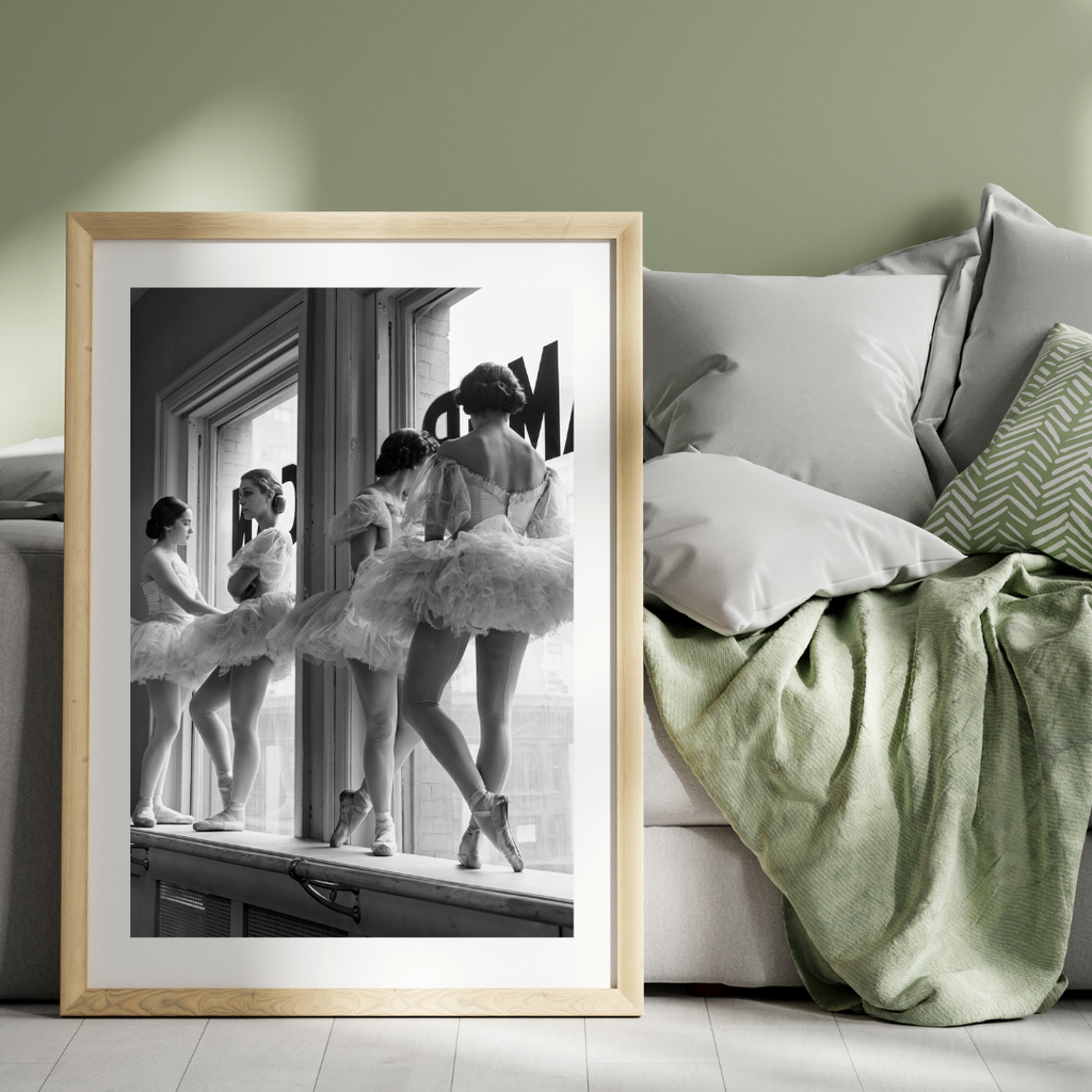 Ballerinas of the American Ballet Poster, Black and White Wall Art