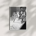 101 Dalmatians Behind the Scenes Photo Print - Vintage Disney Animation Studio Photography