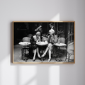 French Cafe Girls Poster, 1920's Flapper Girl