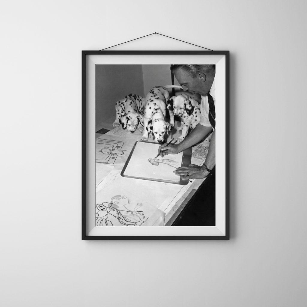 101 Dalmatians Behind the Scenes Photo Print - Vintage Disney Animation Studio Photography