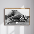 Sam Snead Gets Down Poster, Vintage Golf Wall Art