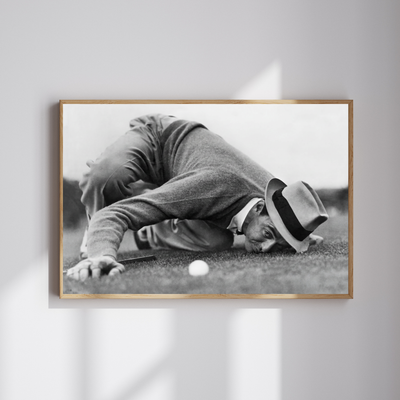 Sam Snead Gets Down Poster, Vintage Golf Wall Art - Wall Art Print | Oakline Studio