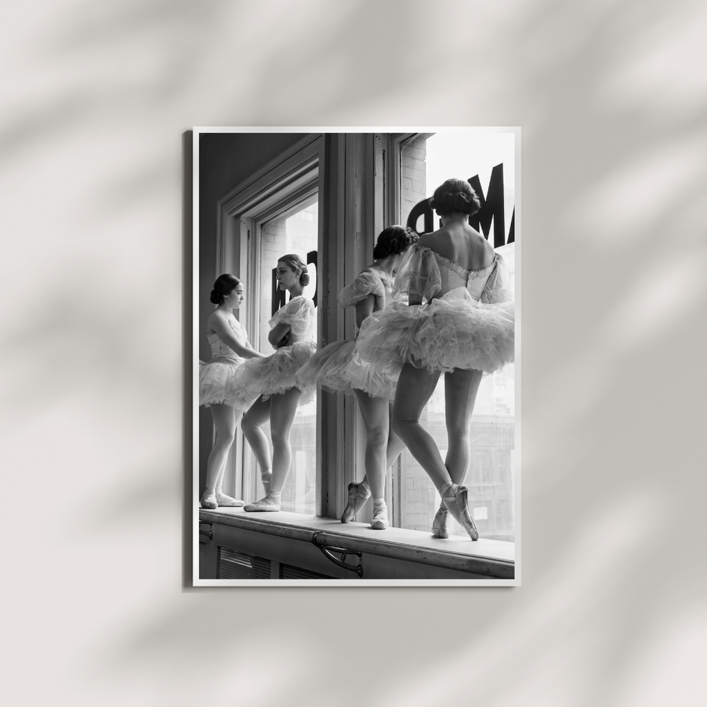 Ballerinas of the American Ballet Poster, Black and White Wall Art