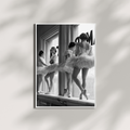 Ballerinas of the American Ballet Poster, Black and White Wall Art