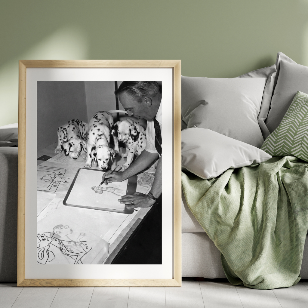101 Dalmatians Behind the Scenes Photo Print - Vintage Disney Animation Studio Photography