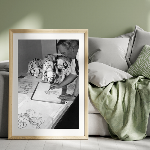 101 Dalmatians Behind the Scenes Photo Print - Vintage Disney Animation Studio Photography