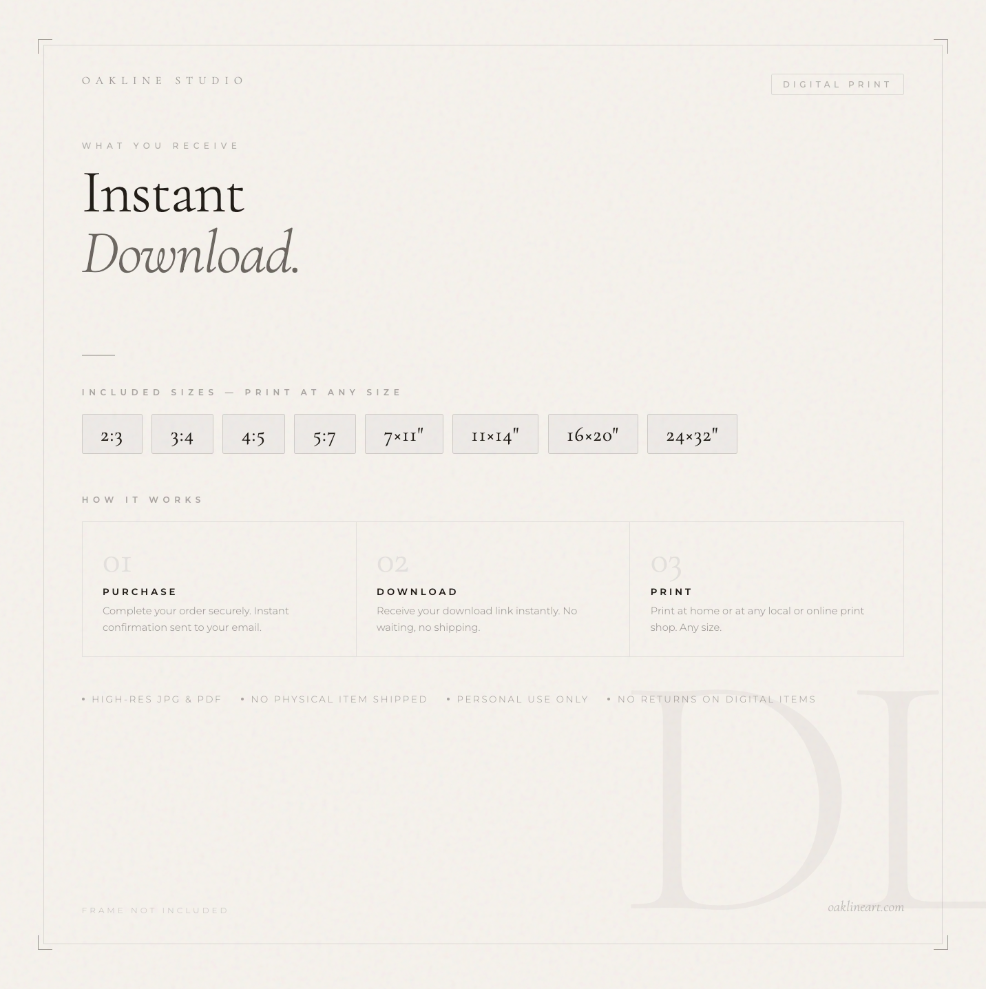 Brigitte Bardot Portrait Poster / DIGITAL DOWNLOAD