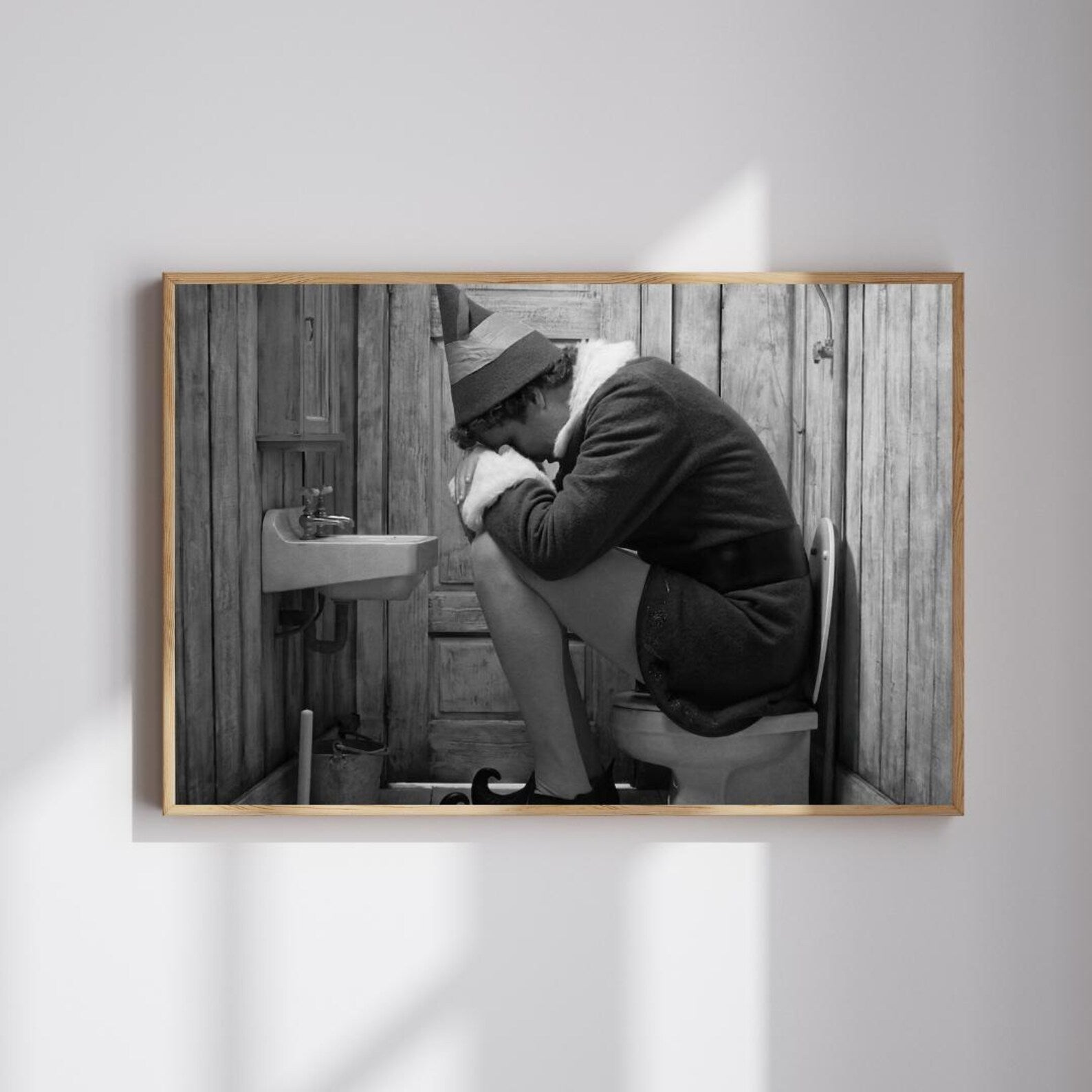 Funny Elf Movie Bathroom Poster, Meme Restroom Decor