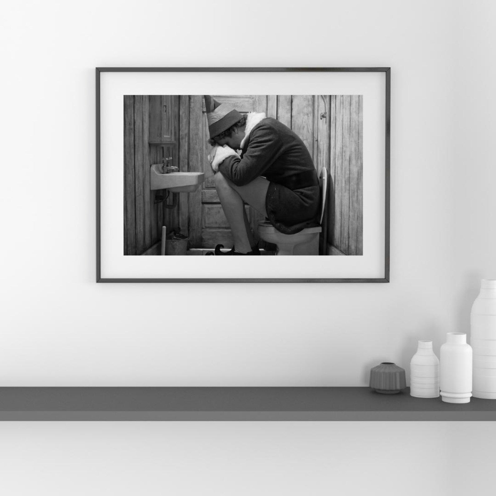 Funny Elf Movie Bathroom Poster, Meme Restroom Decor