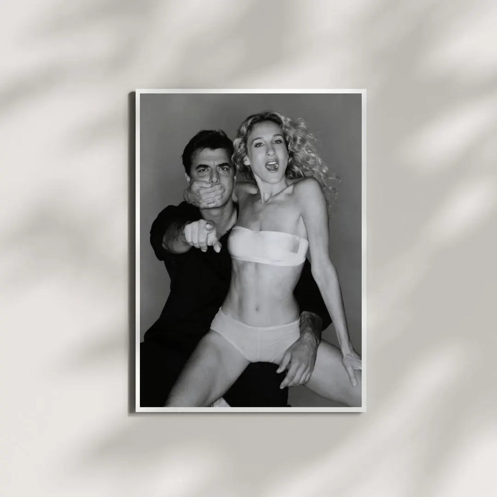 Carrie and Mr. Big Print: Iconic Fashion Couple / DIGITAL DOWNLOAD