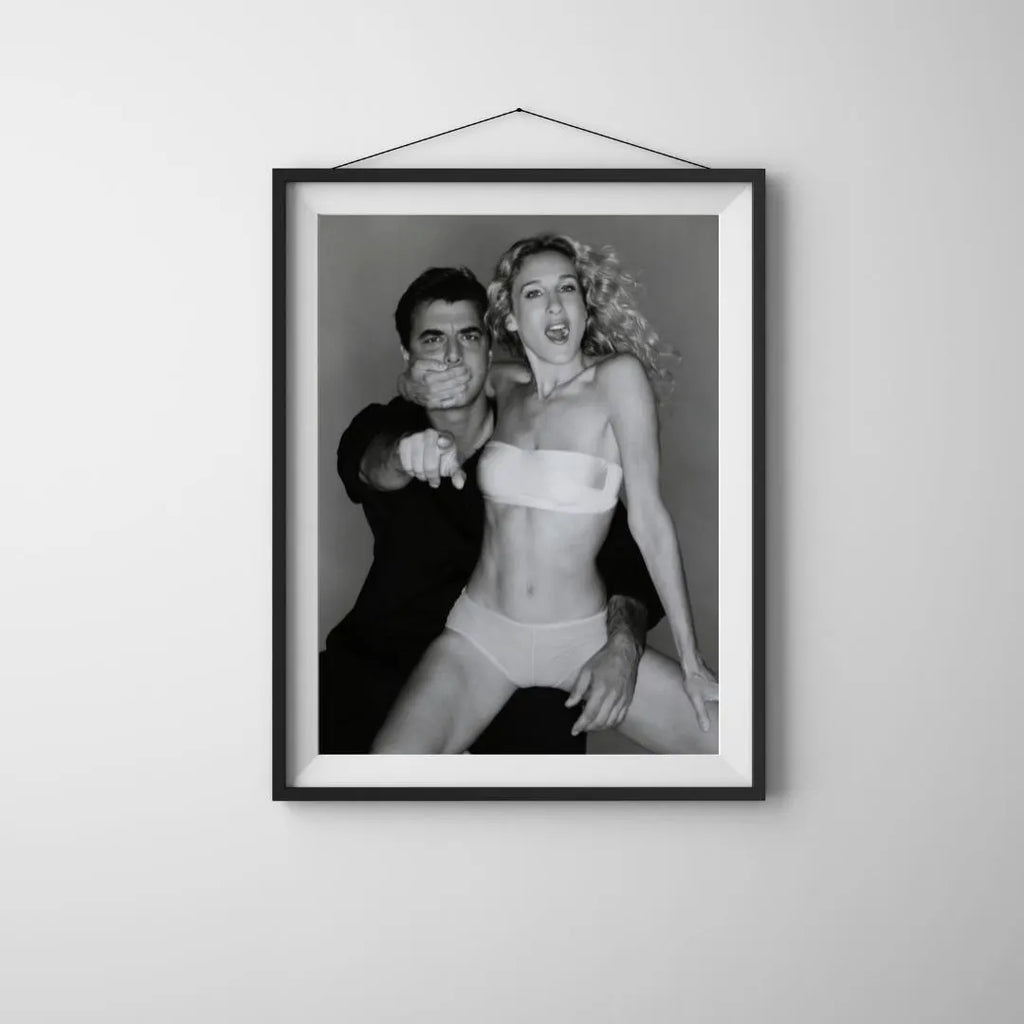 Carrie and Mr. Big Print: Iconic Fashion Couple / DIGITAL DOWNLOAD