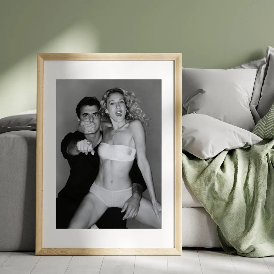 Carrie and Mr. Big Print: Iconic Fashion Couple / DIGITAL DOWNLOAD