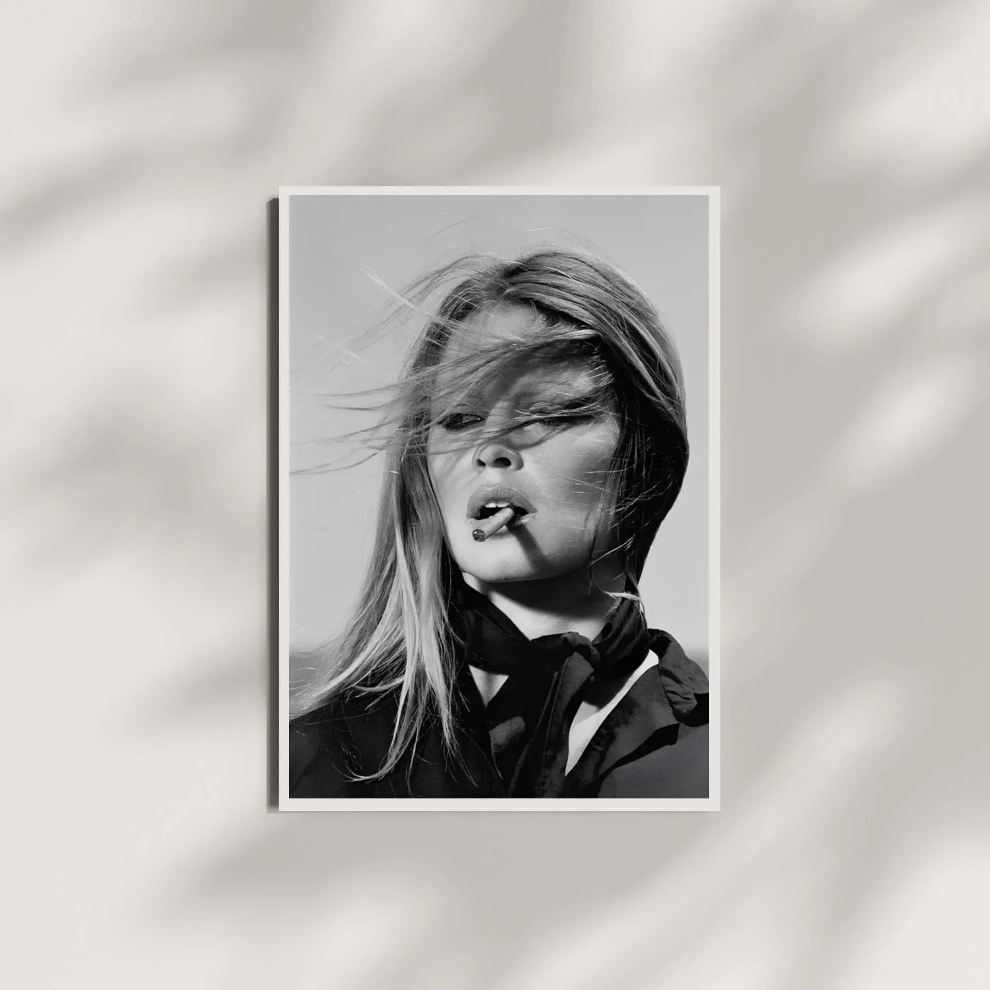Brigitte Bardot Portrait: Vintage French Black and White Photography