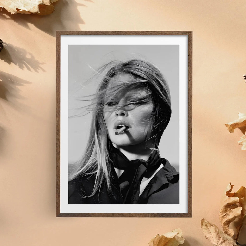 Brigitte Bardot Portrait: Vintage French Black and White Photography