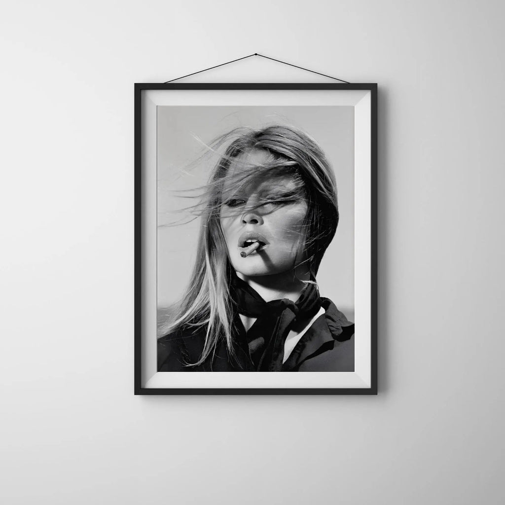 Brigitte Bardot Portrait: Vintage French Black and White Photography