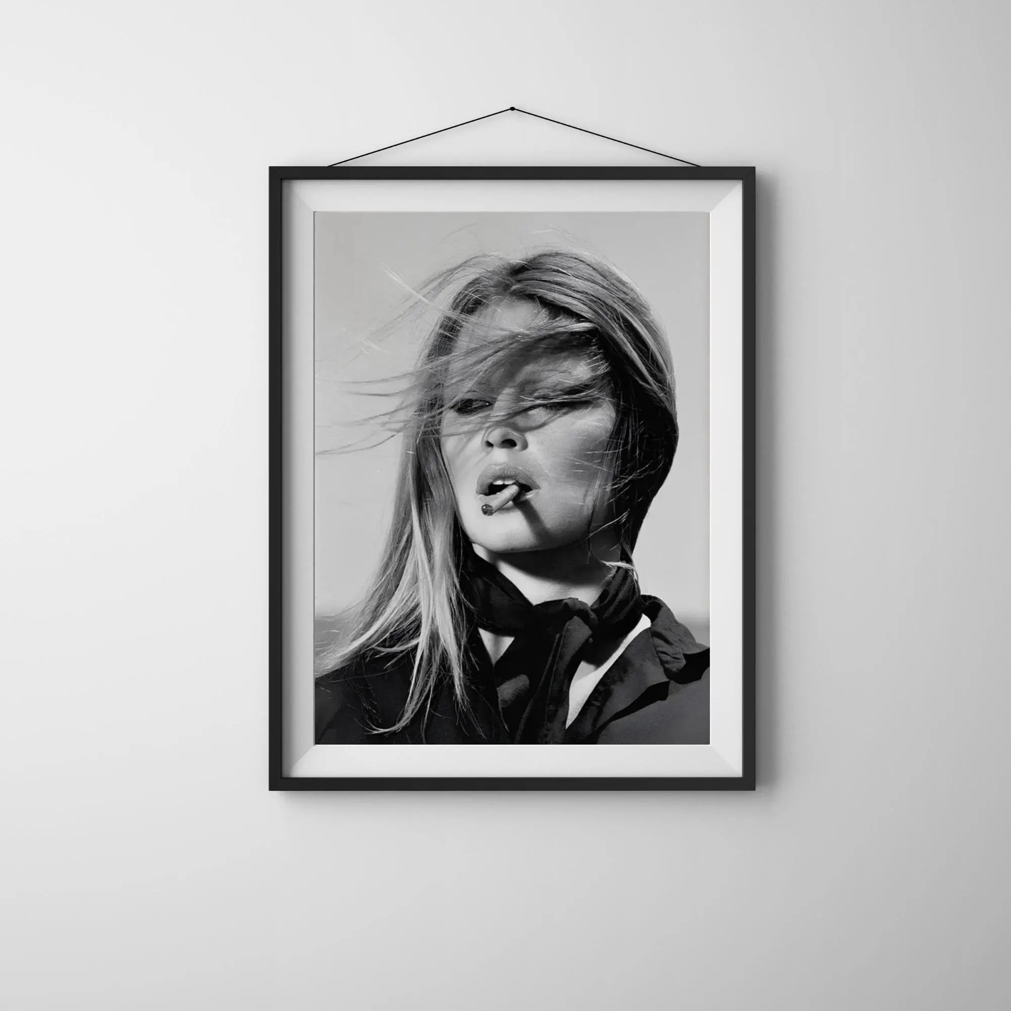 Brigitte Bardot Portrait: Vintage French Black and White Photography