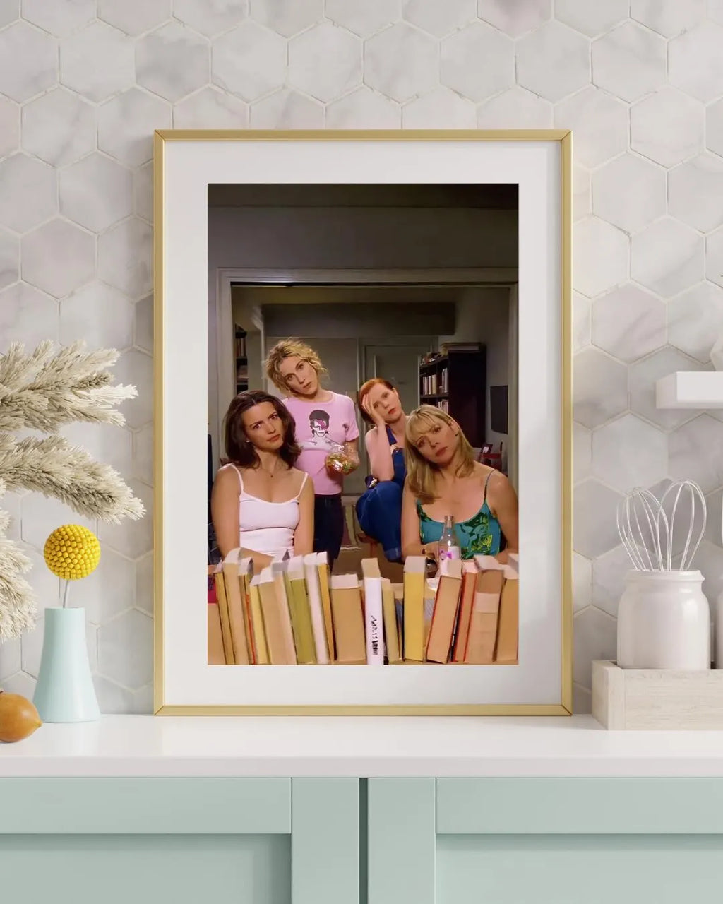 Sex and the City Poster, SATC Wall Art, Vintage Print,