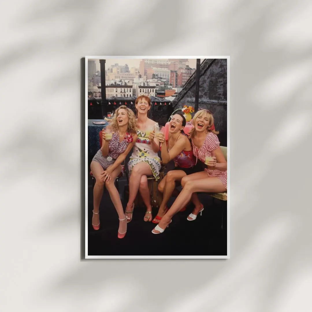 SATC Vintage Girls Poster: 90s TV Show Poster, Feminist Wall Art / DIGITAL DOWNLOAD