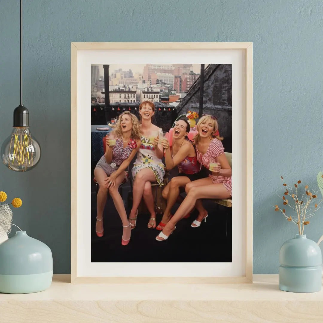 SATC Vintage Girls Poster: 90s TV Show Poster, Feminist Wall Art / DIGITAL DOWNLOAD