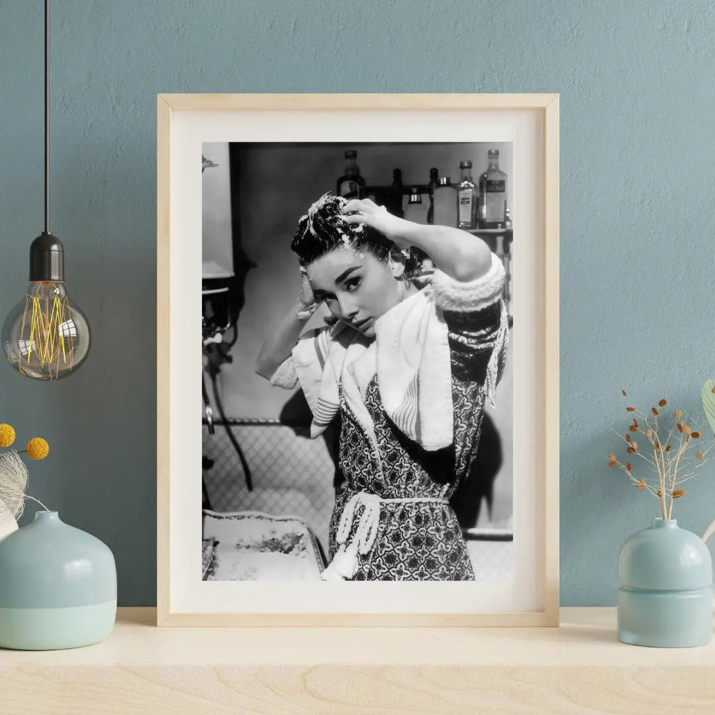 Audrey Hepburn Wall Art, Vintage Photograph