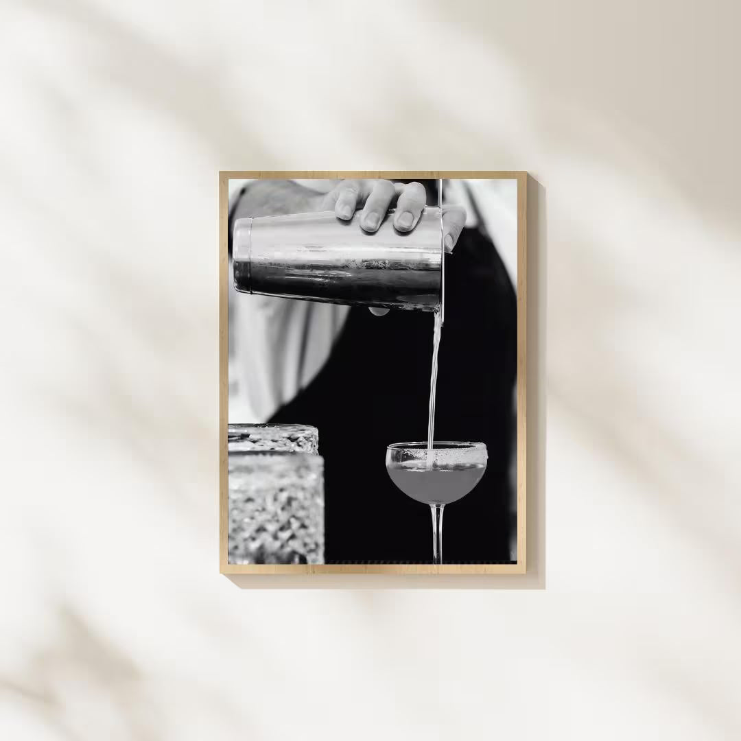 Martini in Los Angeles Poster - Bar Wall Decor