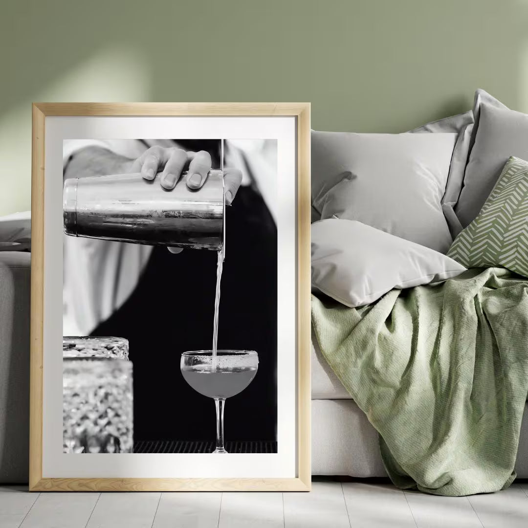 Martini in Los Angeles Poster - Bar Wall Decor