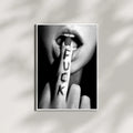 Feminist Wall Art Decor, Middle Finger Poster