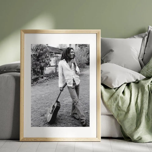 Bob Marley Poster, Jamaican Reggae Singer Wall Art