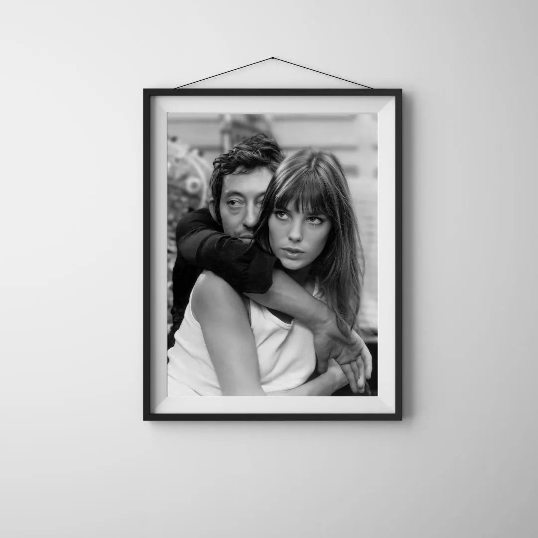 Jane Birkin and Serge Gainsbourg Wall Art, Photography Poster