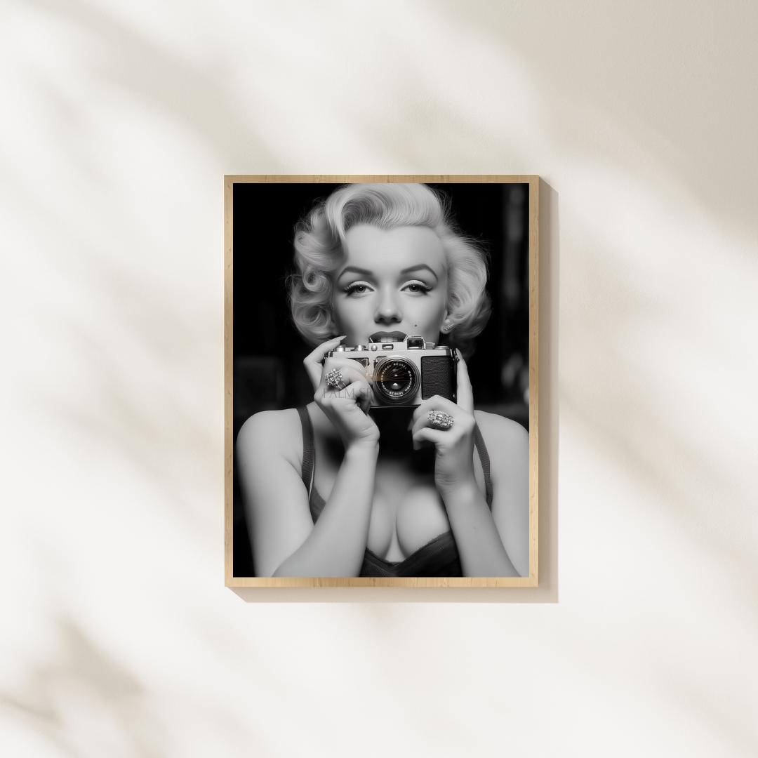 Marilyn Monroe Poster - Black and White Wall Art