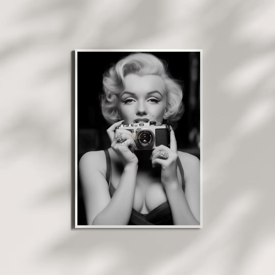 Marilyn Monroe Poster - Black and White Wall Art