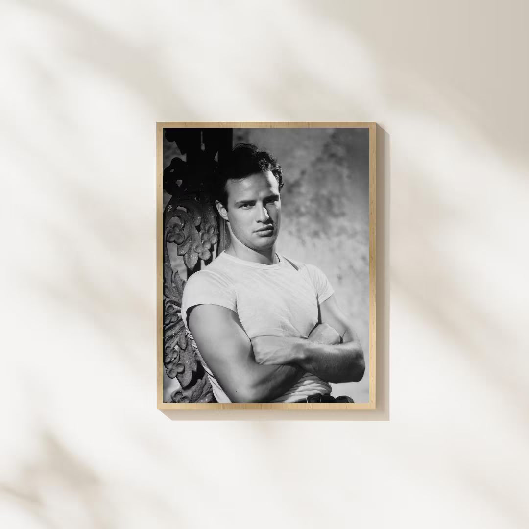 Marlon Brando Wall Art Decor, Classic Hollywood Movie Poster / DIGITAL DOWNLOAD