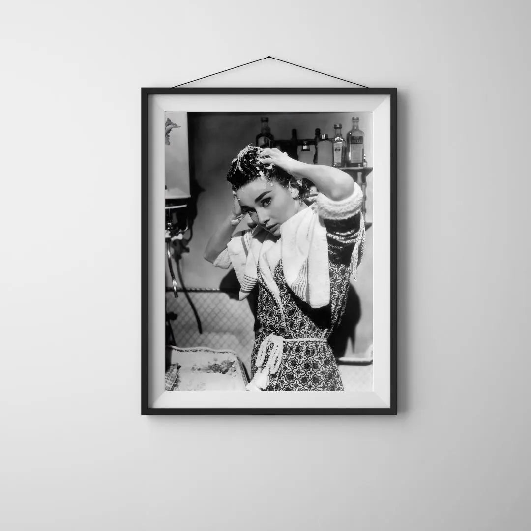 Audrey Hepburn Wall Art, Vintage Photograph