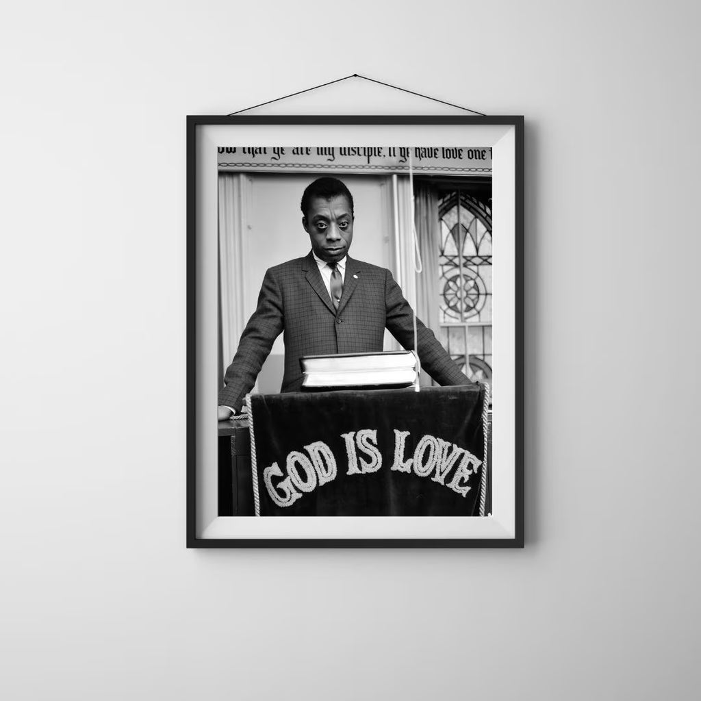 James Baldwin Vintage Photo Print, Retro Wall Art
