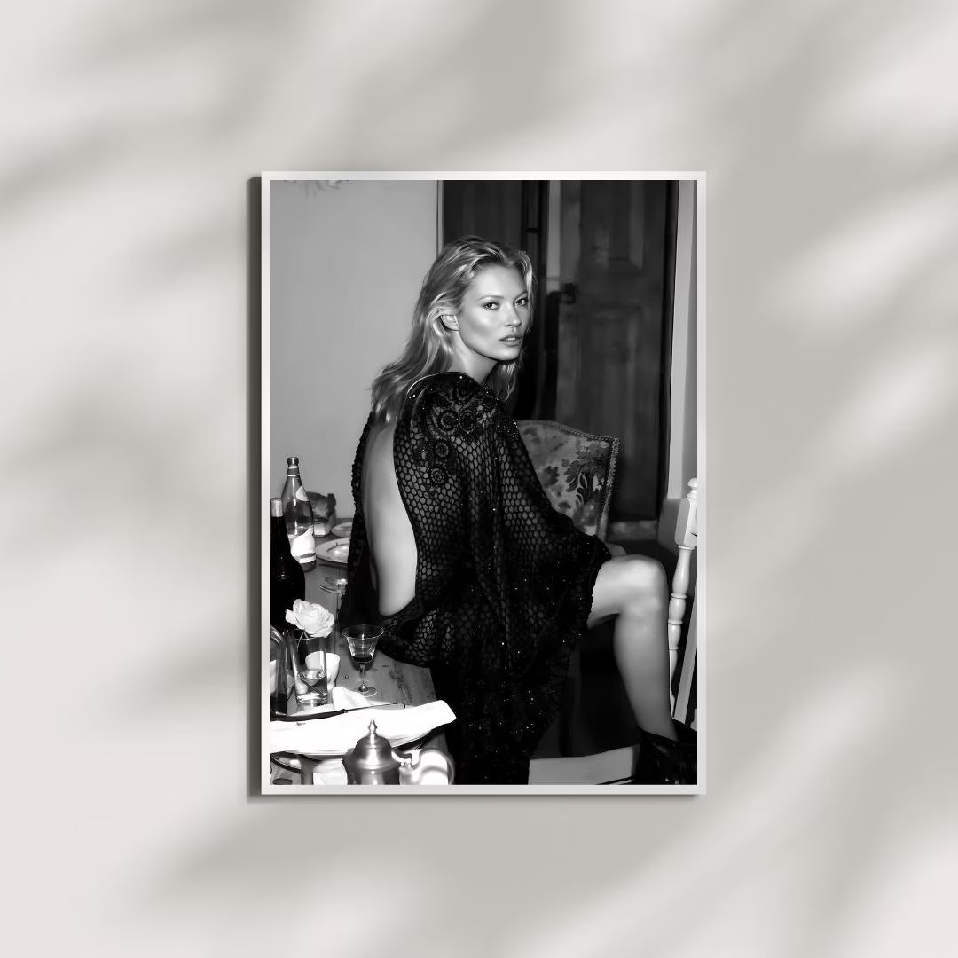 Kate Moss Print, Feminist Wall Art, Fashion Poster