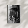 Black and White Porsche Wall Art, Luxury Car Photography Print