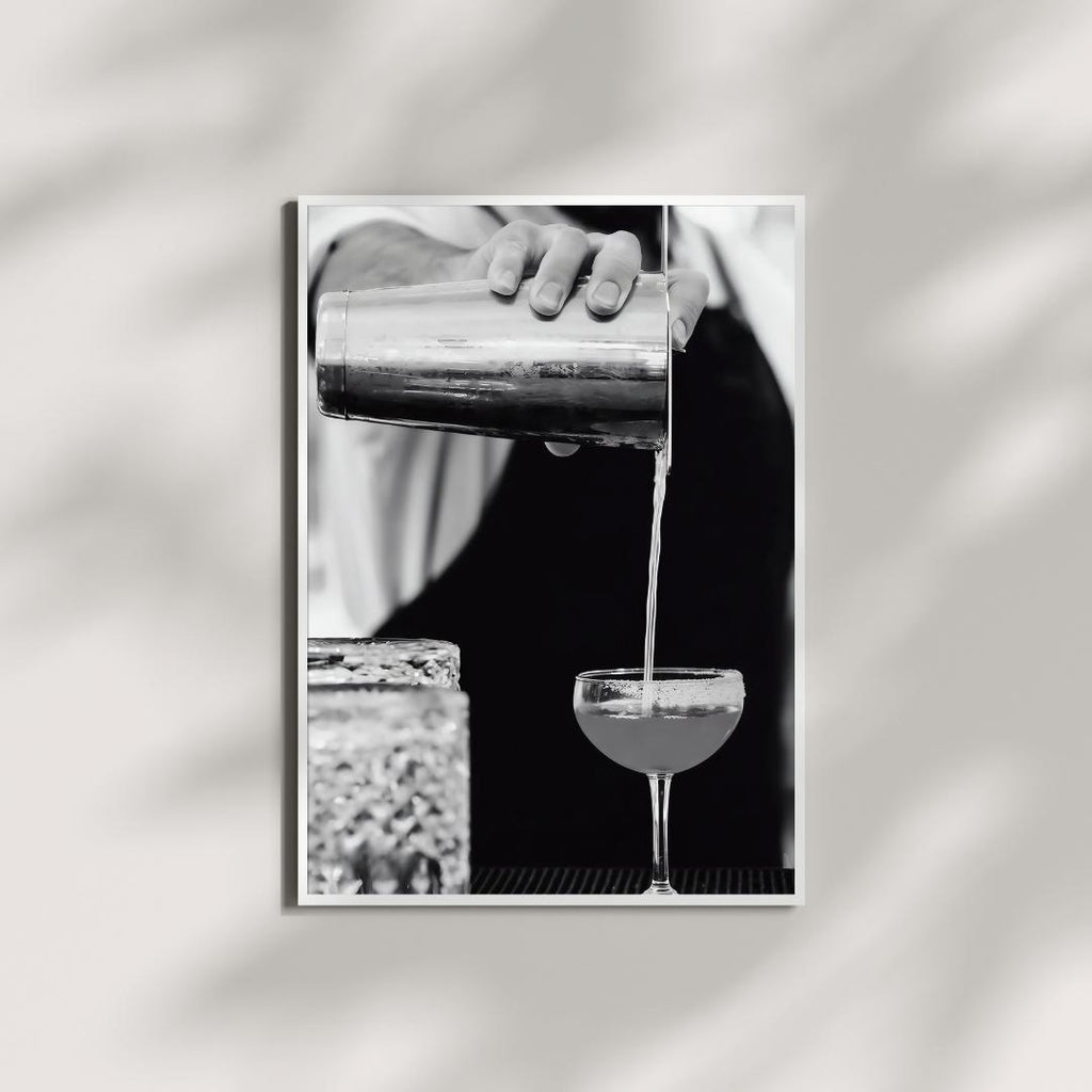Martini in Los Angeles Poster - Bar Wall Decor